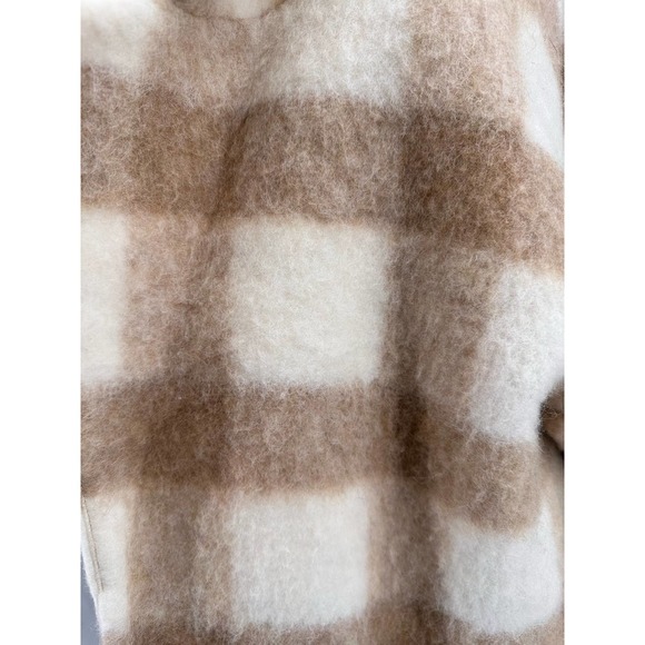 Apiece Apart Womens Camel Plaid Wool Blend coat - Picture 12 of 14